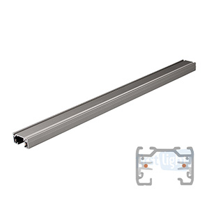 SLV und Lupa1 Phase Aufbauschiene silbergrau